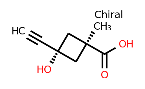 286442-92-0 | cis-3-Ethynyl-3-hydroxy-1-methylcyclobutanecarboxylic acid