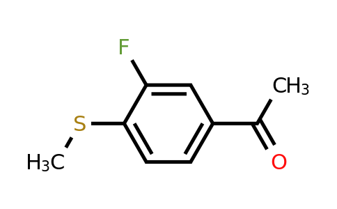 2968-09-4 | 1-[3-fluoro-4-(methylsulfanyl)phenyl]ethan-1-one