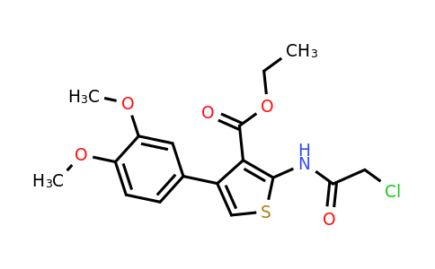 304863-82-9 | Ethyl 2-(2-chloroacetamido)-4-(3,4-dimethoxyphenyl)thiophene-3-carboxylate