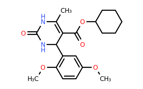 304877-06-3 | Cyclohexyl 4-(2,5-dimethoxyphenyl)-6-methyl-2-oxo-1,2,3,4-tetrahydropyrimidine-5-carboxylate