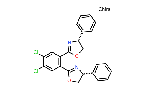 338462-40-1 | Oxazole, 2,2′-(4,5-dichloro-1,2-phenylene)bis[4,5-dihydro-4-phenyl-, (4R,4′R)-