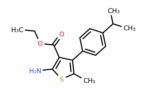 350990-37-3 | Ethyl 2-amino-4-(4-isopropylphenyl)-5-methylthiophene-3-carboxylate