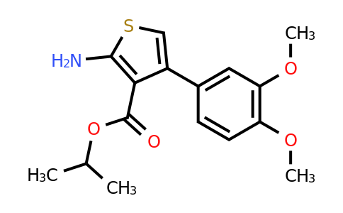 350997-33-0 | Isopropyl 2-amino-4-(3,4-dimethoxyphenyl)thiophene-3-carboxylate