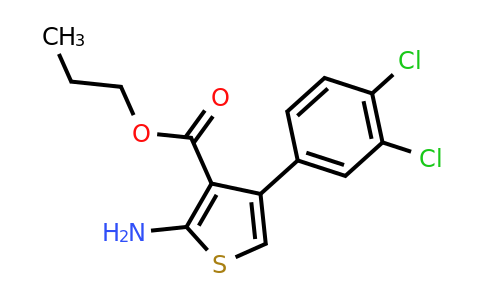 351156-80-4 | Propyl 2-amino-4-(3,4-dichlorophenyl)thiophene-3-carboxylate