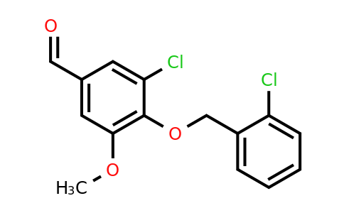 384857-00-5 | 3-Chloro-4-[(2-chlorobenzyl)oxy]-5-methoxybenzaldehyde