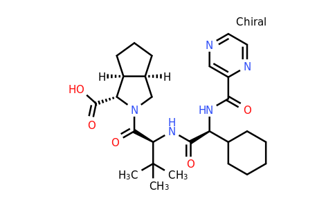 (1S,3aR,6aS)-2-((S)-2-((S)-2-cyclohexyl-2-(pyrazine-2-carboxamido)acetamido)-3,3-dimethylbutanoyl)octahydrocyclopenta[c]pyrrole-1-carboxylic acid