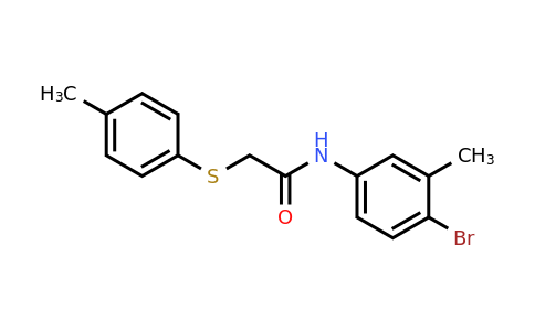 428456-75-1 | N-(4-bromo-3-methylphenyl)-2-(p-tolylthio)acetamide