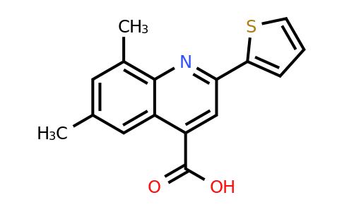 6,8-Dimethyl-2-(thiophen-2-yl)quinoline-4-carboxylic acid