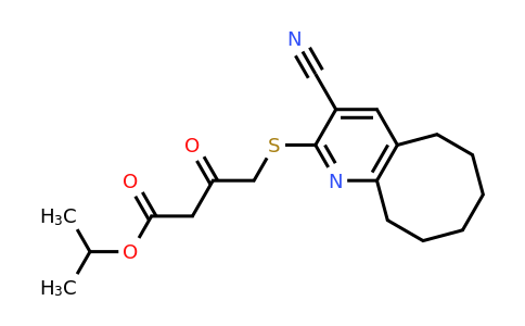 500270-74-6 | Isopropyl 4-((3-cyano-5,6,7,8,9,10-hexahydrocycloocta[b]pyridin-2-yl)thio)-3-oxobutanoate