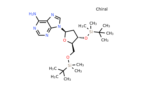 9-((2R,4S,5R)-4-((tert-Butyldimethylsilyl)oxy)-5-(((tert-butyldimethylsilyl)oxy)methyl)tetrahydrofuran-2-yl)-9H-purin-6-amine