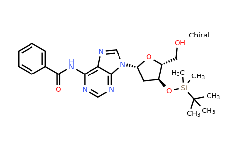 N-(9-((2R,4S,5R)-4-((tert-butyldimethylsilyl)oxy)-5-(hydroxymethyl)tetrahydrofuran-2-yl)-9H-purin-6-yl)benzamide