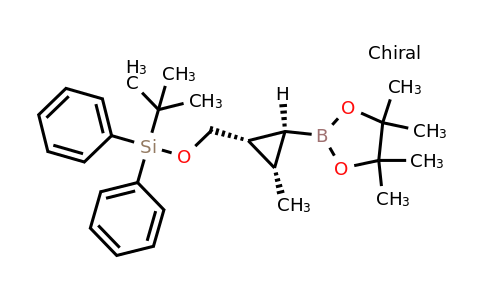 521950-42-5 | rel-tert-Butyl(((1R,2S,3S)-2-methyl-3-(4,4,5,5-tetramethyl-1,3,2-dioxaborolan-2-yl)cyclopropyl)methoxy)diphenylsilane