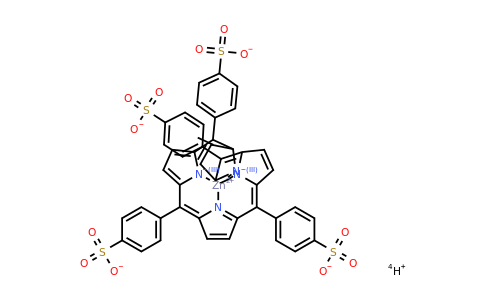 56047-87-1 | Zincate(4-), [[4,4′,4′′,4′′′-(21H,23H-porphine-5,10,15,20-tetrayl-κN21,κN22,κN23,κN24)tetrakis[benzenesulfonato]](6-)]-, hydrogen (1:4), (SP-4-1)-