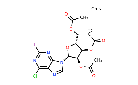 (2R,3R,4R,5R)-2-(Acetoxymethyl)-5-(6-chloro-2-iodo-9H-purin-9-yl)tetrahydrofuran-3,4-diyl diacetate