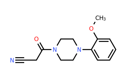 3-[4-(2-methoxyphenyl)piperazin-1-yl]-3-oxopropanenitrile