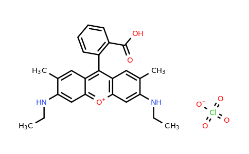 9-(2-Carboxyphenyl)-3,6-bis(ethylamino)-2,7-dimethylxanthylium perchlorate