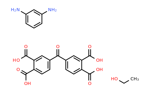 4,4′-Carbonylbis[(2-ethoxycarbonyl)benzoic acid], 1,3-phenylenediamine salt