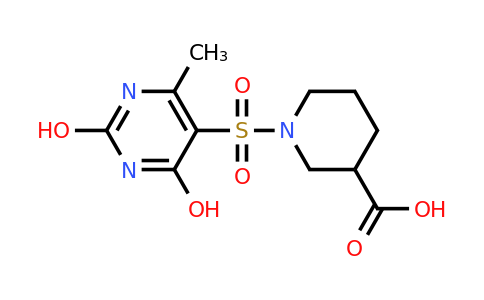 697258-18-7 | 1-((2,4-Dihydroxy-6-methylpyrimidin-5-yl)sulfonyl)piperidine-3-carboxylic acid