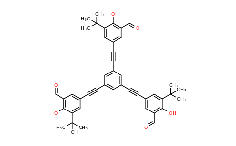 3,3',3''-(1,3,5-Benzenetriyltri-2,1-ethynediyl)tris[5-(1,1-dimethylethyl)-6-hydroxybenzaldehyde]