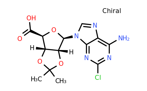 (3aS,4S,6R,6aR)-6-(6-Amino-2-chloro-9H-purin-9-yl)-2,2-dimethyltetrahydrofuro[3,4-d][1,3]dioxole-4-carboxylic acid