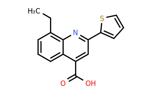 8-Ethyl-2-(thiophen-2-yl)quinoline-4-carboxylic acid