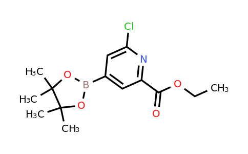 741709-70-6 | Ethyl 6-chloro-4-(4,4,5,5-tetramethyl-1,3,2-dioxaborolan-2-yl)picolinate