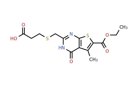 781626-60-6 | 6-Ethyl 2-[[(2-carboxyethyl)thio]methyl]-1,4-dihydro-5-methyl-4-oxothieno[2,3-d]pyrimidine-6-carboxylate