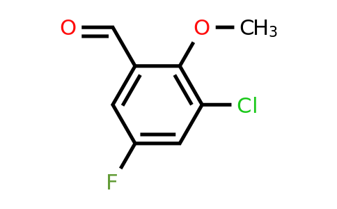 82129-41-7 | 3-Chloro-5-fluoro-2-methoxybenzaldehyde