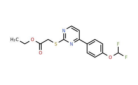 828277-81-2 | Ethyl 2-((4-(4-(difluoromethoxy)phenyl)pyrimidin-2-yl)thio)acetate