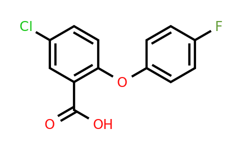 5-Chloro-2-(4-fluorophenoxy)benzoic acid