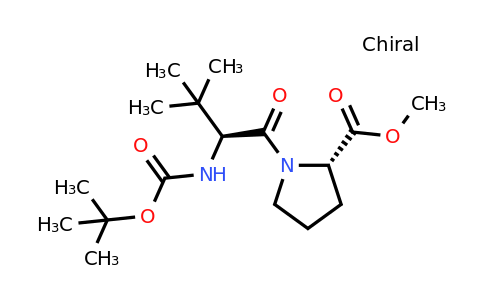 Methyl ((S)-2-((tert-butoxycarbonyl)amino)-3,3-dimethylbutanoyl)-L-prolinate