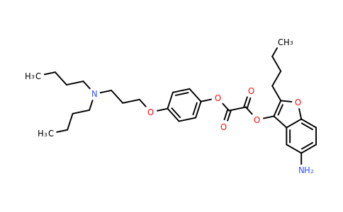 5-amino-2-butylbenzofuran-3-yl (4-(3-(dibutylamino)propoxy)phenyl) oxalate