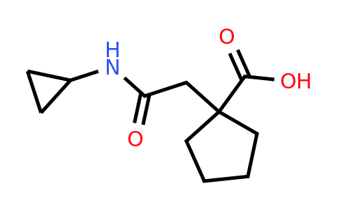 854137-66-9 | 1-[(cyclopropylcarbamoyl)methyl]cyclopentane-1-carboxylic acid