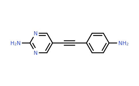 5-[(4-Aminophenyl)ethynyl]pyrimidin-2-amine