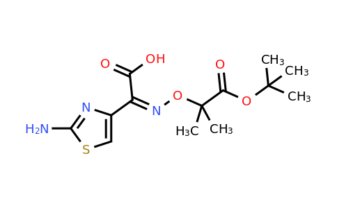 (Z)-2-(2-Aminothiazol-4-yl)-2-(((1-(tert-butoxy)-2-methyl-1-oxopropan-2-yl)oxy)imino)acetic acid