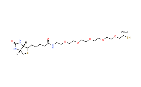 N-(17-Mercapto-3,6,9,12,15-pentaoxaheptadecyl)-5-((3aS,4S,6aR)-2-oxohexahydro-1H-thieno[3,4-d]imidazol-4-yl)pentanamide