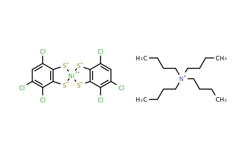 Tetrabutylammonium bis(3,4,6-trichloro-1,2-benzenedithiolato)nickelate