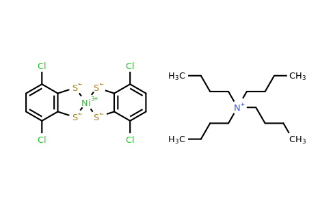 Nickel(III) tetrabutylammonium 3,6-dichlorobenzene-1,2-bis(thiolate)