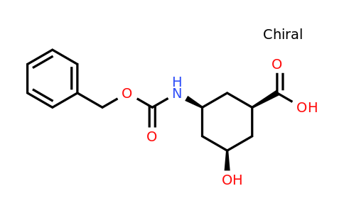 882855-68-7 | rel-(1R,3S,5R)-3-(((Benzyloxy)carbonyl)amino)-5-hydroxycyclohexane-1-carboxylic acid