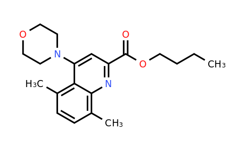 887589-64-2 | Butyl 5,8-dimethyl-4-morpholinoquinoline-2-carboxylate