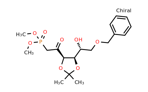 dimethyl 2-((4R,5R)-5-((R)-2-(benzyloxy)-1-hydroxyethyl)-2,2-dimethyl-1,3-dioxolan-4-yl)-2-oxoethylphosphonate