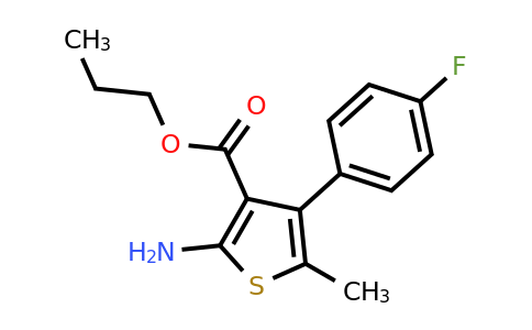 904998-66-9 | Propyl 2-amino-4-(4-fluorophenyl)-5-methylthiophene-3-carboxylate