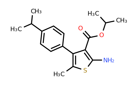 905011-51-0 | Isopropyl 2-amino-4-(4-isopropylphenyl)-5-methylthiophene-3-carboxylate