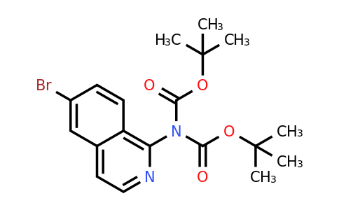 911305-48-1 | Imidodicarbonic acid,2-(6-bromo-1-isoquinolinyl)-,1,3-bis(1,1-dimethylethyl) ester