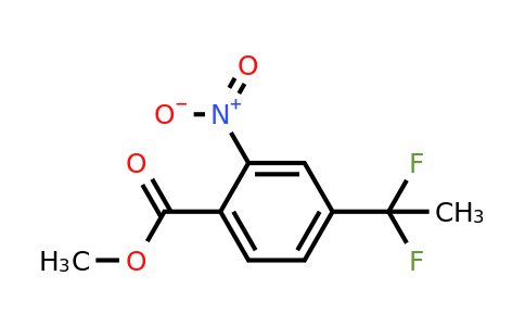 912575-27-0 | Methyl 4-(1,1-difluoroethyl)-2-nitrobenzoate