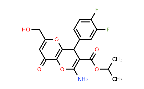 924849-61-6 | Isopropyl 2-amino-4-(3,4-difluorophenyl)-6-(hydroxymethyl)-8-oxo-4,8-dihydropyrano[3,2-b]pyran-3-carboxylate