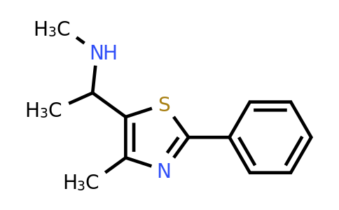 933692-87-6 | Methyl[1-(4-methyl-2-phenyl-1,3-thiazol-5-yl)ethyl]amine