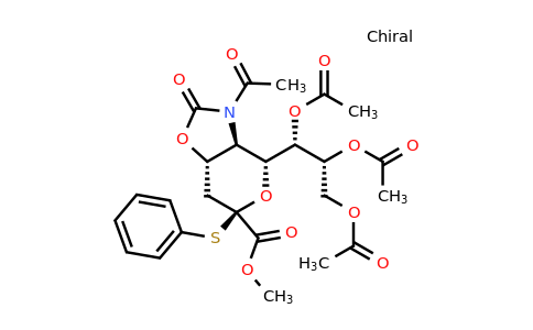 Methyl 5-Acetamido-7,8,9-tri-O-acetyl-5-N,4-O-carbonyl-3,5-dideoxy-2-S-phenyl-2-thio-D-glycero-beta-D-galacto-2-nonulopyranosylonate